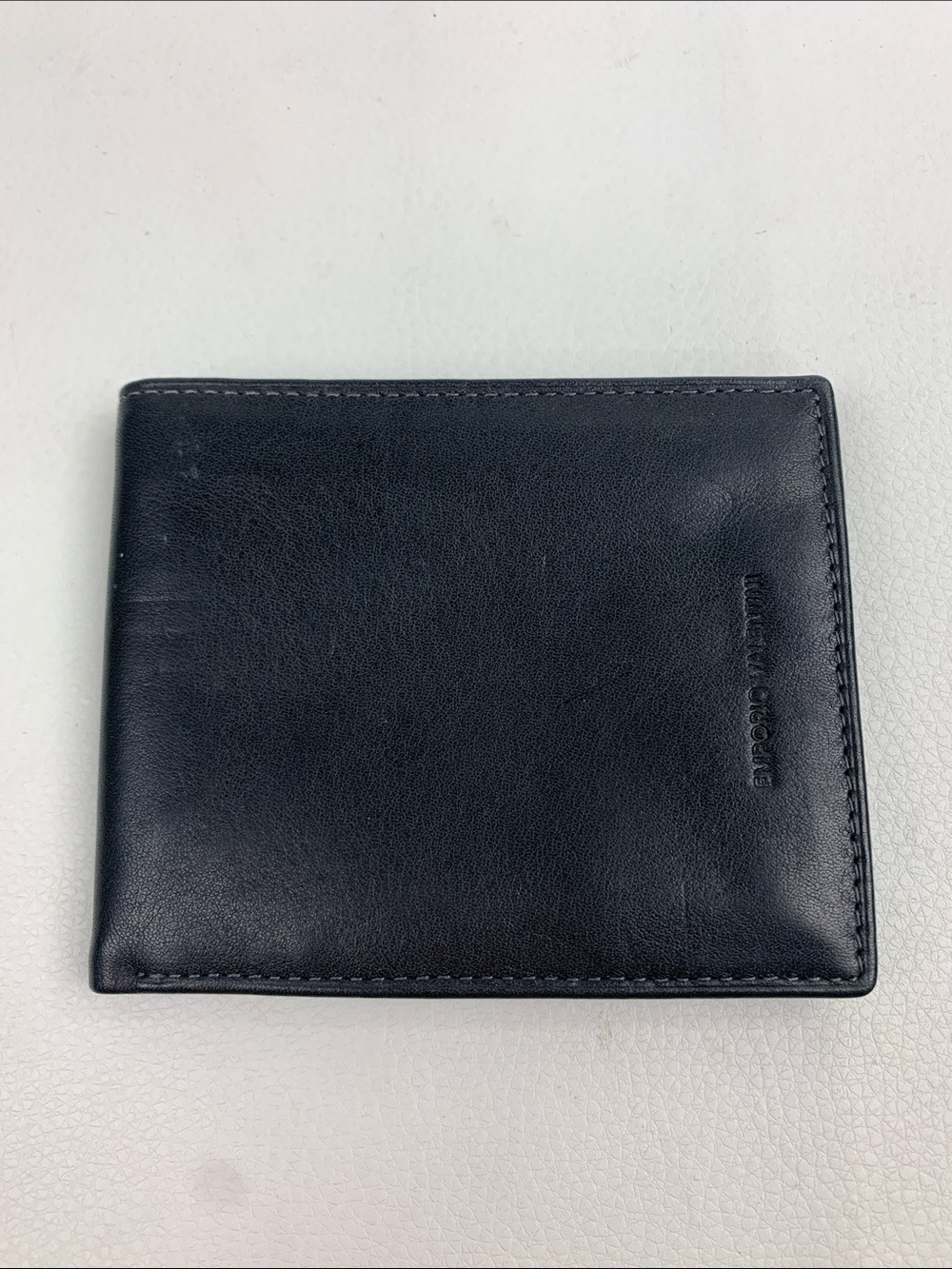 Vera Pelle Italy Black Leather Bi-Fold Men’s Wallet Genuine leather Green lining - Picture 1 of 12